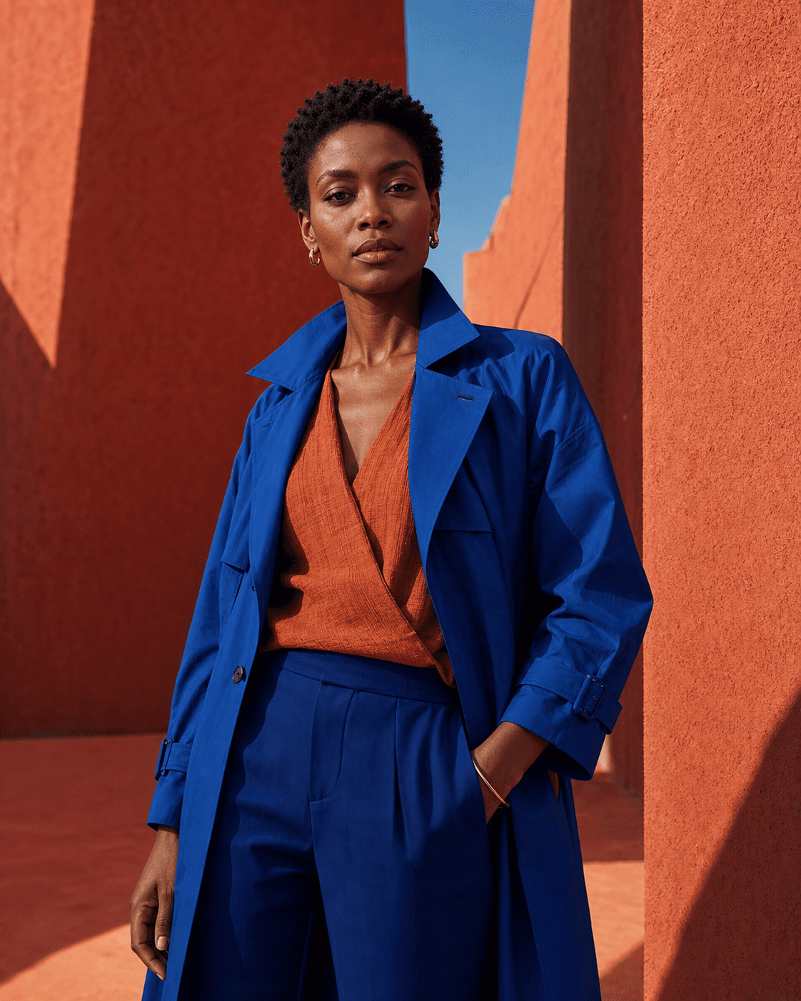 Campaign output featuring Nia Brooks.