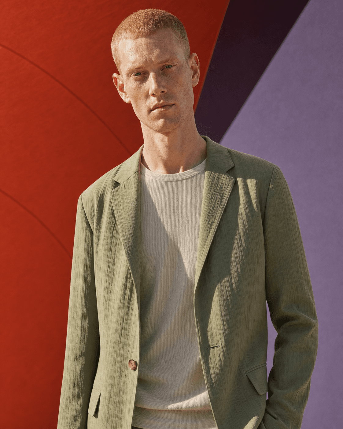 Campaign output featuring Elliot Ward.